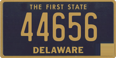 DE license plate 44656