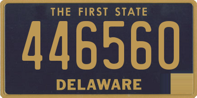 DE license plate 446560