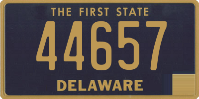 DE license plate 44657