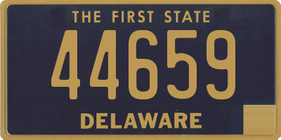 DE license plate 44659