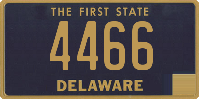 DE license plate 4466