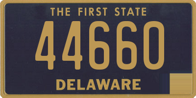 DE license plate 44660