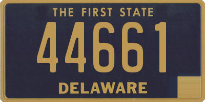 DE license plate 44661