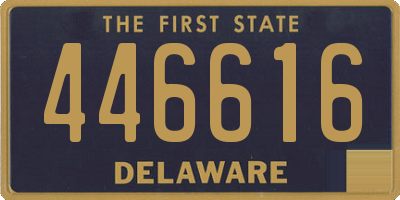 DE license plate 446616