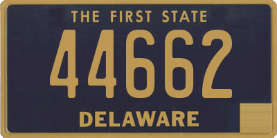 DE license plate 44662