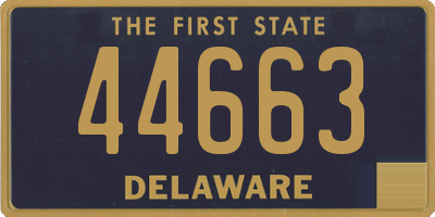 DE license plate 44663