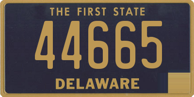 DE license plate 44665