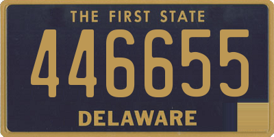 DE license plate 446655