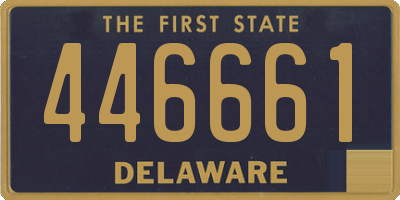 DE license plate 446661