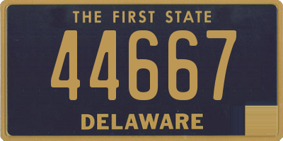 DE license plate 44667