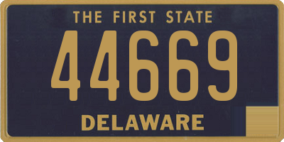 DE license plate 44669