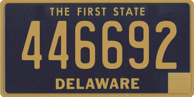 DE license plate 446692