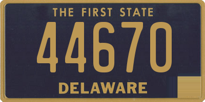DE license plate 44670
