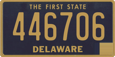 DE license plate 446706