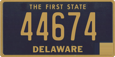 DE license plate 44674