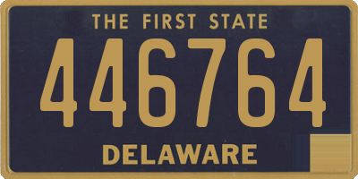 DE license plate 446764