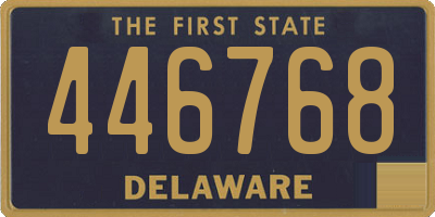 DE license plate 446768