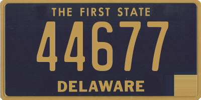 DE license plate 44677