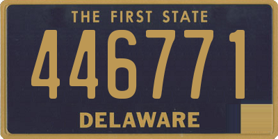 DE license plate 446771