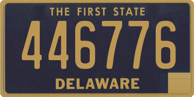 DE license plate 446776