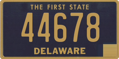 DE license plate 44678