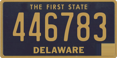 DE license plate 446783