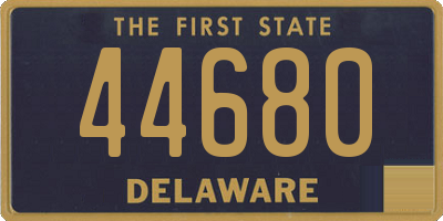 DE license plate 44680