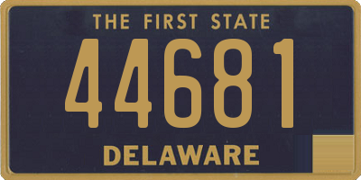 DE license plate 44681