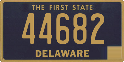 DE license plate 44682
