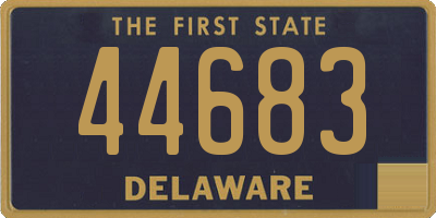 DE license plate 44683