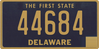 DE license plate 44684