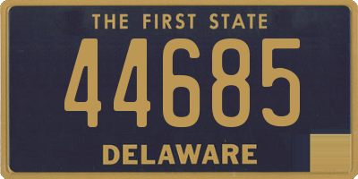 DE license plate 44685