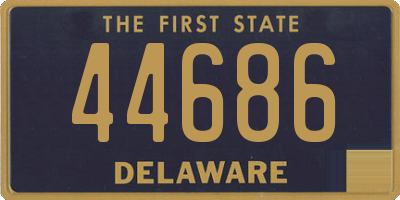 DE license plate 44686