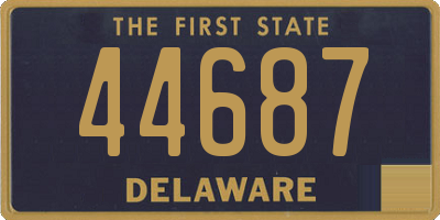 DE license plate 44687