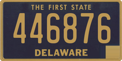 DE license plate 446876