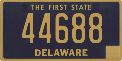 DE license plate 44688