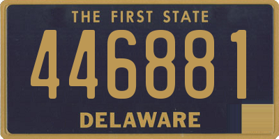DE license plate 446881