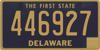 DE license plate 446927