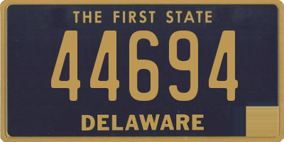 DE license plate 44694