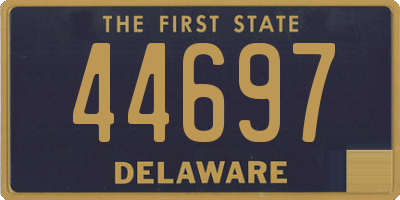 DE license plate 44697