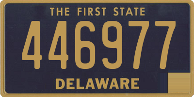 DE license plate 446977
