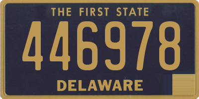 DE license plate 446978