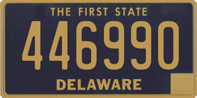 DE license plate 446990