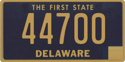 DE license plate 44700