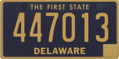 DE license plate 447013
