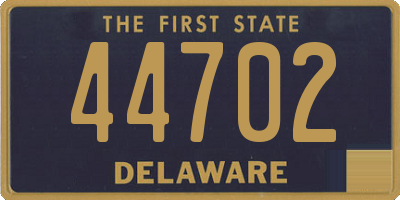 DE license plate 44702