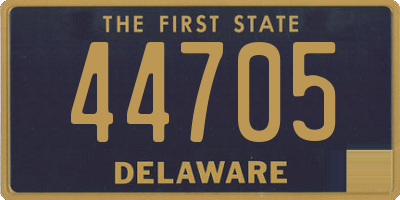 DE license plate 44705