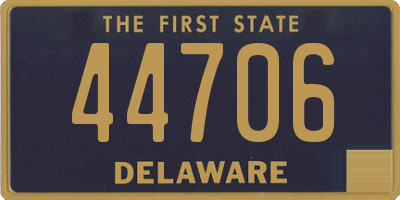 DE license plate 44706