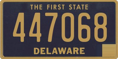 DE license plate 447068