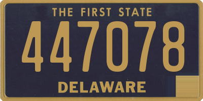 DE license plate 447078